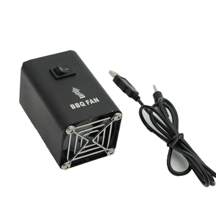 ออกแบบใหม่ไฟฟ้าสแควร์บาร์บีคิวเครื่องเป่าลม 5V BBQ Fire Starter พัดลม Air Blower เครื่องมือสาย USB FD315A(S)